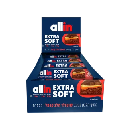 חטיף חלבון אול אין אקסטרה סופט 18 יח׳ / Allin Extra Soft