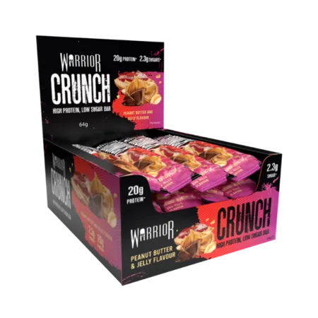 חטיפי חלבון ווריאור קראנץ' / 12 יח' Warrior Crunch Protein Bar