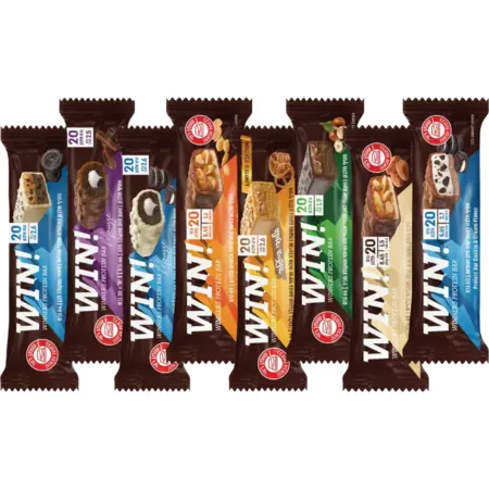 חטיפי חלבון ווין מיקס של טעמים 10 יח׳ / Win Protien Mix