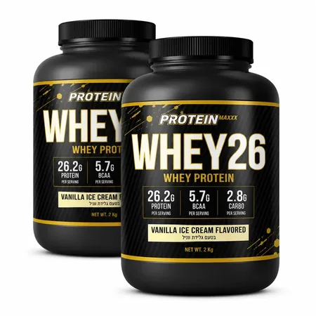 אבקת חלבון פרוטאין מקס מבצע כמות זוגות / Protein Maxx WHEY26